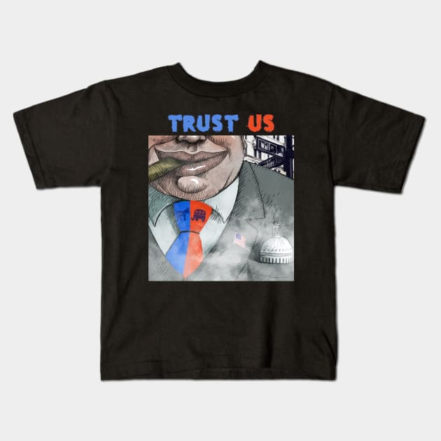 Trust Us Kids T-Shirt by Mike Titan Music